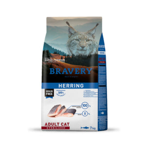 Bravery Herring Sterilized Gato Adulto Alimento Seco 7 Kg