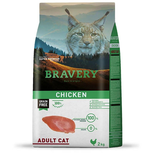 Bravery Adult Cat Chicken Alimento Seco 2 Kg