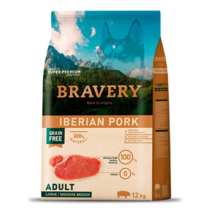 Bravery Adult Large/Medium Breed Iberian Pork Perro Adulto Alimento Seco 12 Kg